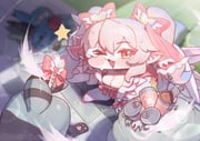 1girl 1other :3 >_o after_battle anal anal_object_insertion blurry blurry_background blush bow breasts can canned_food cleavage commentary_request dress falling_feathers fang feathers film_grain from_above furry gloves hair_bow korean_commentary kuruinuchan looking_at_viewer magical_girl multiple_hair_bows object_insertion off-shoulder_dress off_shoulder on_ground one_eye_closed open_mouth pet_food pink_bow pink_eyes pink_hair pointy_ears raccoon sett short_dress sitting smile sparkle sweat thighhighs trash_bag trickcal twintails twitter_username v v_over_eye vivi_(trickcal) wand white_gloves white_thighhighs wings wink_star rating:s score:0 post #10176956