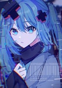 1girl absurdres aqua_eyes aqua_hair barcode batsu_miku commentary flan_chan glitch grey_jacket hair_between_eyes hair_ornament hatsune_miku highres jacket kowareta_sekai_to_utaenai_miku long_sleeves open_mouth project_sekai sleeves_past_wrists solo turtleneck turtleneck_jacket upper_body vocaloid watermark x_hair_ornament rating:g score:8 post #10169075