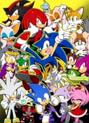 6+boys 6+girls >_< absurdres amy_rose android animal_ears anniversary arm_up big_the_cat black_eyes blaze_the_cat blue_eyes chao_(sonic) charmy_bee cheese_(sonic) classic_sonic closed_eyes commentary cream_the_rabbit crossed_arms e-123_omega emerl_(sonic) english_commentary espio_the_chameleon everyone frown furry furry_female furry_male gemerl green_eyes grin group_picture highres jet_the_hawk knuckles_the_echidna melty_blood midair multiple_boys multiple_girls open_mouth parody purple_eyes realshadowfan01 red_eyes robot rouge_the_bat scene_reference shadow_the_hedgehog silver_the_hedgehog smile sonic_(series) sonic_the_hedgehog sonic_the_hedgehog_(classic) storm_the_albatross tail tails_(sonic) tsukihime vanilla_the_rabbit vector_the_crocodile wave_the_swallow yellow_background yellow_eyes rating:g score:10 post #9657475
