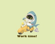 1other absurdres animal_costume artist_name bangboo_(zenless_zone_zero) commentary_request english_text from_side green_background highres motor_vehicle no_humans nyantan_3 riding riding_scooter scooter shark_costume sharkboo_(zenless_zone_zero) sharp_teeth sitting teeth zenless_zone_zero rating:g score:0 post #10175796
