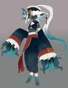 1other alternate_color animal_ears animal_feet bandages black_fire black_sclera blue_fur blue_pants blue_shirt body_fur braid cat_ears chinese_clothes claws clothed_pokemon colored_sclera crop_top detached_sleeves earrings fire full_body furry grey_background hat_ornament highres jewelry jiangshi lace-trimmed_sleeves lace_trim looking_at_viewer ofuda ofuda_on_head pants pokemon pokemon_(creature) red_sash sash seripu shiny_pokemon shirt simple_background solo standing talisman tangzhuang two-tone_fur whiskers white_fur white_hair yellow_eyes zeraora rating:g score:0 post #10069775