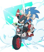 2boys absurdres chaos_emerald clenched_hand dark_rider_(sonic) full_body furry furry_male gem gloves green_eyes highres holding holding_gem male_focus motor_vehicle motorcycle multiple_boys red_eyes red_shoes shadow_the_hedgehog shadow_the_hedgehog_(game) shoes smirk sonic_(series) sonic_the_hedgehog teeth unneul white_gloves rating:g score:2 post #10077837