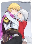 1boy 1girl armor blonde_hair commission couple fire_emblem fire_emblem_fates grey_hair hetero highres hug looking_at_another nkirii red_eyes siegbert_(fire_emblem) straddling velouria_(fire_emblem) rating:s score:0 post #10175414