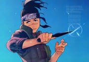 1boy black_eyes black_hair blue_background closed_mouth commentary_request dated flak_jacket forehead_protector fumizuki27 highres holding holding_kunai holding_weapon jacket konohagakure_symbol kunai looking_at_viewer male_focus naruto_(series) scar scar_on_face scar_on_nose signature solo twitter_username umino_iruka upper_body weapon rating:g score:2 post #10172005