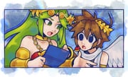 1boy 1girl ahoge angel angel_wings brown_hair chain derivative_work drop_shadow gold_chain green_eyes green_hair handheld_game_console highres holding holding_handheld_game_console kid_icarus kid_icarus_uprising kid_icarus_uprising_tutorial_redraw_(meme) laurel_crown meme nintendo_3ds open_mouth palutena pit_(kid_icarus) santurn scarf upper_body watermark white_scarf wings rating:g score:2 post #10161138