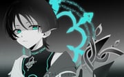 1boy absurdres aqua_eyes aqua_halo artist_name blunt_ends bodysuit cape closed_mouth expressionless eyelashes furisode genshin_impact glowing_markings greyscale halo halo_behind_head highres japanese_clothes kimono looking_at_viewer male_focus monochrome monochrome_background portrait sakuurin scaramouche_(genshin_impact) shaded_face shoulder_peek solo spot_color star_(symbol) star_print turtleneck turtleneck_bodysuit wanderer_(genshin_impact) wispy_bangs rating:g score:-2 post #10169212