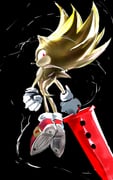 1boy animal_ears animal_nose black_background final_fantasy final_fantasy_sonic_x flying furry furry_male gloves hedgehog_boy highres holding holding_sword holding_weapon huge_weapon looking_down male_focus red_eyes red_shoes shoes sonic_(series) sonic_the_hedgehog super_sonic sword venommoe weapon white_gloves yellow_fur rating:g score:5 post #9304614