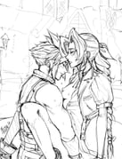 1boy 1girl 2023 aerith_gainsborough artist_name blush boots braid braided_ponytail breasts choker closed_eyes cloud_strife couple cropped_jacket dress final_fantasy final_fantasy_vii final_fantasy_vii_remake greyscale hair_ribbon herzloserengel hetero highres long_hair medium_breasts monochrome nipples open_clothes open_dress parted_bangs parted_lips puffy_short_sleeves puffy_sleeves ribbon sex short_hair short_sleeves sidelocks single_bare_shoulder single_braid sketch sleeveless sleeveless_turtleneck spiked_hair suspenders sweat turtleneck rating:q score:2 post #10171052