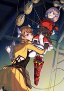 2girls armor arms_behind_back bdsm black_pantyhose bodystocking bondage boots bound bound_ankles bound_arms bound_legs bound_thighs bound_torso bound_wrists braid breastplate breasts brown_hair cleavage cleave_gag cloth_gag corset covered_navel femdom fire_emblem fire_emblem_engage from_below gag gagged gloves goichi_(asou551) goldmary_(fire_emblem) greaves grey_hairband hair_ribbon hairband improvised_gag lapis_(fire_emblem) large_breasts layered_skirt long_hair miniskirt multiple_girls navel_fingering pantyhose pauldrons pink_eyes pink_hair red_armor red_boots red_hairband red_skirt restrained ribbon rope shibari shibari_over_clothes short_hair shoulder_armor side_braid skirt smile suspension thighhighs thighhighs_over_pantyhose two-tone_hairband white_gloves white_ribbon white_skirt white_thighhighs yellow_eyes yellow_skirt yuri rating:q score:6 post #10174563