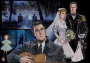 1boy 1girl black_bow black_bowtie black_necktie black_suit blonde_hair blue_dress bouquet bow bowtie breasts bridal_veil brown_hair collared_shirt couple dress epaulettes french-unicorn george_von_trapp gloves gold_buttons guitar hair_slicked_back hetero highres holding holding_bouquet holding_guitar holding_instrument husband_and_wife instrument jacket kiss kissing_forehead long_dress maria_von_trapp medium_breasts military_jacket military_uniform multiple_views music necktie playing_guitar playing_instrument shirt short_hair suit suit_jacket the_sound_of_music twitter_username veil wedding_dress white_dress white_gloves white_shirt rating:s score:0 post #10174218
