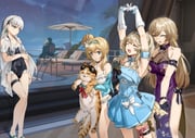 1boy 463_jun 5girls absurdres ak-alfa_(girls'_frontline) animal arm_strap armpits arms_up beach_umbrella bikini black_gloves black_hair black_jacket black_one-piece_swimsuit blonde_hair blue_bow blue_bowtie blue_dress blue_eyes blue_hairband bow bowtie breasts cat china_dress chinese_clothes closed_eyes commander_(girls'_frontline) dress earrings eyewear_on_head floral_print floral_print_dress frilled_bikini frills game_screenshot_background girls'_frontline girls'_frontline_2:_exilium gloves groza_(girls'_frontline_2) hair_bun hair_intakes hairband half_gloves hashtag-only_commentary highres holding holding_animal holding_cat jacket jewelry kalina_(girls'_frontline) kalinya leg_ribbon long_hair multicolored_jacket multiple_girls night night_sky official_alternate_costume one-piece_swimsuit open_mouth ots-14_(girls'_frontline) ots-14_(sangria_succulent)_(girls'_frontline) parted_lips pink_bow pink_ribbon print_dress purple_dress red_jacket ribbon screenshot_background short_dress single_earring single_hair_bun sitting sky standing star_(sky) starry_sky stretching sunglasses suomi_(girls'_frontline) suomi_(girls'_frontline_2) suomi_(midsummer_pixie)_(girls'_frontline) swimsuit thigh_strap tololo_(celestial_river_at_dusk)_(girls'_frontline_2) tololo_(girls'_frontline_2) two-tone_jacket umbrella vepley_(girls'_frontline_2) vepley_(summer_echoes)_(girls'_frontline_2) white_bikini white_gloves white_hair yawning yellow_eyes rating:s score:23 post #10105415
