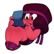 afro alt_text alternate_footwear colored_skin commentary discount-supervillain english_commentary full_body gem_(steven_universe) handheld_game_console headband nintendo nintendo_3ds red_skin ruby_(steven_universe) sandals simple_background slides smile steven_universe tomboy toon_(style) transparent_background rating:g score:2 post #9949351