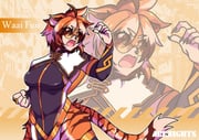1girl animal_ears arknights breasts claws furry furry_female highres multicolored_fur multicolored_hair neferkitty open_mouth orange-tinted_eyewear orange_eyes orange_fur orange_hair short_hair solo striped_fur tabard tail tiger_ears tiger_girl tiger_tail tinted_eyewear waai_fu_(arknights) rating:s score:4 post #9964493