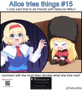 2girls >_< alice_margatroid bearskin_cap blonde_hair blue_dress blue_eyes blush bnelsey breasts capelet coat commentary crying dress english_commentary english_text hairband ko-fi_logo long_hair long_sleeves medium_hair multiple_girls open_mouth qr_code red_coat red_hairband request_inset screenshot_inset sitting sweat touhou twitter_username very_long_hair web_address white_capelet rating:g score:8 post #9786137