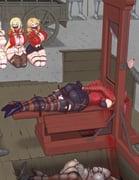 5girls absurdres ameng_(katena1990) arms_behind_back ass atago_(azur_lane) azur_lane black_pantyhose black_skirt black_thighhighs breasts commentary corpse curvy death decapitation duke_of_york_(azur_lane) english_commentary epaulettes execution gagged guillotine guro highres huge_ass huge_breasts imminent_death immobilization jacket king_george_v_(azur_lane) kneeling microskirt multiple_girls outdoors pantyhose prince_of_wales_(azur_lane) red_jacket restrained rodney_(azur_lane) school_uniform shibari shibari_over_clothes sitting skindentation skirt thighhighs white_skirt white_thighhighs rating:e score:-3 post #10164475