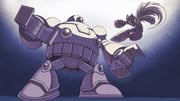 2boys aiming android arm_cannon armor chest_jewel fighting_stance forehead_jewel helmet jewelry long_hair mega_man_(series) mega_man_x5 mega_man_x_(series) monochrome multiple_boys official_style ponytail robot robot_ears rt-55j_(mega_man) scene_reference sensei_haruki_suetsugu_(style) sprinqgueen very_long_hair weapon zero_(mega_man) rating:g score:2 post #10169167