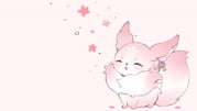 alternate_form animal_focus animalization bad_id bad_twitter_id cherry_blossoms closed_eyes commentary cozybun fox genshin_impact no_humans pink_fur symbol-only_commentary twitter_sparkles vision_(genshin_impact) white_background yae_miko yae_miko_(fox) rating:g score:35 post #5137185