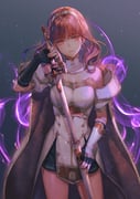 1girl armor aura bare_shoulders black_gloves black_skirt black_thighhighs blunt_bangs breastplate breasts buttons cape celica_(fire_emblem) celica_(imprisoned_soul)_(fire_emblem) cleavage corruption cowboy_shot dark_aura dark_persona detached_collar dress duma_(fire_emblem) earrings elbow_gloves fingerless_gloves fire_emblem fire_emblem_echoes:_shadows_of_valentia fire_emblem_heroes fujikawa_akira gloves gold_trim gradient_background highres holding holding_sword holding_weapon jewelry long_hair medium_breasts miniskirt off-shoulder_dress off_shoulder orange_eyes orange_hair possessed puffy_short_sleeves puffy_sleeves red_armor red_cape red_eyes red_hair shadow sheath short_sleeves skirt solo sword thighhighs thighs tiara two-tone_cape unsheathing weapon white_armor white_cape white_dress wrist_guards rating:g score:6 post #10172976