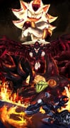 absurdres chaos_emerald doom's_eye_(sonic) doom_wings fire furry furry_male gloves gun highres holding holding_gun holding_weapon motor_vehicle motorcycle on_motorcycle one-eyed pankerdotpng red_eyes shadow_the_hedgehog shadow_the_hedgehog_(game) sonic_(series) sonic_adventure_2 sonic_generations sonic_x_shadow_generations star_(sky) super_shadow weapon white_gloves rating:g score:1 post #9816773