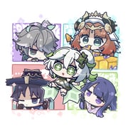 2boys 3girls alhaitham_(genshin_impact) antenna_hair aqua_eyes arikuigames1105 arm_up armor averting_eyes black_bodysuit black_bridal_gauntlets black_eyes black_horns black_shrug bloomers blue_cape blue_hat blunt_bangs blunt_ends bodysuit breasts bridal_gauntlets bright_pupils cape cape_tug circlet cleavage closed_mouth colored_inner_hair commentary_request cross-shaped_pupils crossed_bangs detached_sleeves dress eating eyelashes fake_horns food frown genshin_impact gold gold_circlet gold_trim green_cape green_eyes green_hair green_sleeves grey_hair hair_between_eyes hair_ornament hair_over_one_eye hat headphones highres holding holding_food horns japanese_armor japanese_clothes jingasa jitome kimono kote large_breasts leaf leaf_hair_ornament light_blush long_hair looking_at_another looking_at_viewer looking_to_the_side mole mole_under_eye multicolored_hair multiple_boys multiple_girls nahida_(genshin_impact) nilou_(genshin_impact) one_eye_closed open_mouth outstretched_arms parted_bangs pink_kimono pointy_ears purple_eyes purple_hair raiden_shogun raised_eyebrow red_hair scaramouche_(genshin_impact) shrug_(clothing) side_ponytail sidelocks socks streaked_hair swept_bangs symbol-shaped_pupils tahchin tareme toeless_socks twitter_username v-shaped_eyebrows veil wanderer_(genshin_impact) watermark white_background white_bloomers white_dress white_hair white_pupils white_socks white_veil wispy_bangs rating:g score:0 post #10169237