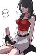 2girls arms_behind_back bang_dream! bang_dream!_it's_mygo!!!!! bare_arms bare_shoulders bdsm belt black_belt black_hair black_shoes black_socks blindfold blush bondage bound bound_wrists breasts breasts_apart breath camisole chinese_text christian_louboutin_(brand) clothed_sex collarbone colored_shoe_soles covered_eyes crop_top crotch_stomping disembodied_foot femdom flipped_hair grey_skirt heart high_heels insult long_hair loving_aura masochism medium_breasts midriff miniskirt multiple_girls navel no_shoes nose_blush parted_lips pencil_skirt profanity pussy_juice red_camisole sadism shoes simple_background simplified_chinese_text sitting skirt socks solo_focus sound_effects spaghetti_strap speech_bubble stomping strapless strappy_heels sweat trample translated twitching wariza white_background xiaowu0074 yahata_umiri yuri yuutenji_nyamu rating:e score:87 post #9346662