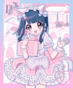 1girl animal_ears apron black_hair blouse bow bowtie cat_ears colored_inner_hair cowboy_shot fake_animal_ears frilled_skirt frills hashtag-only_commentary heart highres holding holding_menu lolita_fashion looking_at_viewer maid maid_apron maid_headdress menu multicolored_hair original petticoat pink_bow pink_bowtie pink_hair pink_skirt puffy_short_sleeves puffy_sleeves shirt short_hair short_sleeves skirt smile solo sweet_lolita white_apron white_shirt yuni_(s_ribbon) rating:g score:0 post #10159409