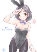 1girl animal_ear_hairband animal_ears ass black_leotard black_pantyhose bow bowtie breasts character_name covered_navel cowboy_shot detached_collar fake_animal_ears hairband kantai_collection koshigaya_tatsumi kuroshio_(kancolle) leotard medium_breasts one-hour_drawing_challenge pantyhose playboy_bunny rabbit_ear_hairband rabbit_ears rabbit_tail solo strapless strapless_leotard tail wrist_cuffs rating:s score:4 post #10174513