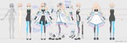 1girl a-pose absurdres aqua_eyes artist_name asymmetrical_bangs asymmetrical_legwear belted_coat black_necktie black_pantyhose black_shirt black_skirt blonde_hair blue_hair blue_pantyhose boots butterfly_brooch butterfly_hair_ornament buttons coat copyright_name copyright_notice cropped_arms cross-laced_clothes diagonal-striped_clothes diagonal-striped_necktie dress flat_color flower_hairpin from_behind from_side full_body glasses gradient_hair grey_background hair_ornament haruno_sora haruno_sora_(sv) hasegawa_umi high_ponytail highres incredibly_absurdres long_hair long_sleeves low-tied_long_hair mismatched_legwear mole mole_under_mouth multicolored_dress multicolored_hair multicolored_nails multicolored_pantyhose multiple_views nail_polish necktie no_nipples no_pussy nude off-shoulder_coat off_shoulder orange_hair pantyhose pencil_skirt platform_boots ponytail puffy_long_sleeves puffy_sleeves reference_sheet ringlets see-through_clothes see-through_sleeves shirt short_necktie simple_background single_sidelock skirt sleeves_past_wrists split_ponytail straight-on striped_clothes synthesizer_v thick_eyebrows very_long_hair white_boots white_dress rating:q score:6 post #10148386