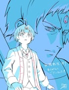 2boys ahoge amulet close-up forehead_jewel highres hone_honehone lineart looking_at_another male_focus mole mole_under_eye monochrome_background multiple_boys mushoku_tensei rudeus_greyrat ruijerd_superdia scar scar_on_face simple_background sketch surprised rating:g score:4 post #10146023