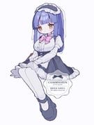 1girl artist_name black_hairband black_shoes black_skirt blue_hair blunt_bangs blush bow bowtie brown_eyes center_frills closed_mouth collared_shirt commentary commission frilled_hairband frilled_skirt frills full_body hairband highres invisible_chair long_hair long_sleeves original pantyhose pink_bow pink_bowtie pleated_skirt shirt shoes simple_background sitting skirt solo symbol-only_commentary upache watermark white_background white_pantyhose white_shirt rating:g score:5 post #10172161
