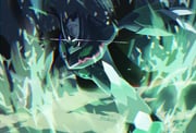 chromatic_aberration claws commentary_request empty_eyes highres pokemon pokemon_(creature) pokemon_focus solo tsukkon twitter_username wings zygarde zygarde_(complete) rating:g score:0 post #10174466