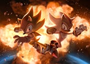 2boys animal_nose bracelet chaosc0ntr0l commentary derivative_work earth_(planet) english_commentary explosion explosion_background furry furry_male gloves gold_bracelet hedgehog_boy jewelry looking_at_viewer male_focus multiple_boys planet red_eyes red_shoes ring_(sonic) screenshot_redraw shadow_the_hedgehog shoes short_tail soap_shoes sonic_(live_action) sonic_(series) sonic_the_hedgehog sonic_the_hedgehog_3_(movie) space super_shadow super_sonic tail two-tone_fur white_fur white_gloves yellow_fur rating:g score:21 post #8791224