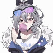 1girl badge black-framed_eyewear black_sports_bra blowing_bubble_gum blue-tinted_eyewear button_badge chewing_gum commentary_request crop_top crossed_bangs drill_hair fur-trimmed_jacket fur_trim grey_eyes grey_hair hair_between_eyes hair_intakes hair_ornament hairclip highres honkai:_star_rail honkai_(series) jacket jacket_partially_removed looking_at_viewer purple-tinted_eyewear semi-rimless_eyewear shirt side_drill silver_wolf_(honkai:_star_rail) simple_background single-shoulder_shirt single_sleeve solo sports_bra straight-on sunglasses tinted_eyewear upper_body white_background white_shirt yunoji_(onigiri_yumi09) rating:g score:14 post #10131647