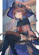 1girl absurdres animal_ears belt bookshelf boots braid braided_hair_rings broom broom_riding brown_hair commentary_request erulusyro feet_out_of_frame hair_rings hat hat_with_ears highres horse_ears horse_girl long_hair long_sleeves purple_eyes solo sweep_tosho_(platanus_witch)_(umamusume) sweep_tosho_(umamusume) thigh_boots twintails umamusume witch_hat rating:s score:5 post #10175134