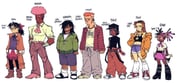 3boys 4girls afro baggy_pants bandaged_arm bandages beard_stubble belt belt_buckle black_belt black_boots black_choker black_eyes black_gloves black_hair black_hat black_pants black_pantyhose black_ribbon black_shirt black_shoes blue_shorts boots bow bowtie bracelet brown_belt brown_boots brown_coat brown_hair brown_pants buckle capsule_(capsulecomputrz) checkered_clothes checkered_skirt choker closed_eyes closed_mouth coat collared_shirt crop_top dark-skinned_female dark-skinned_male dark_skin denim denim_shorts dreadlocks earrings embroidered_pants english_commentary english_text facial_hair facial_mark fishnet_arm_warmers fishnet_thighhighs fishnets flannel forehead_mark freckles full_body glasses gloves goatee goatee_stubble green_jacket grey_pants hair_ornament hair_over_one_eye hair_ribbon hair_scrunchie hairclip hand_on_own_hip hat high_heel_boots high_heels highres jacket jeans jewelry knee_boots leg_hair long_coat long_hair long_sleeves loose_socks messy_hair midriff mini_eyewear multicolored_hair multiple_boys multiple_girls navel neck_ribbon necklace necktie newsboy_cap off_shoulder open_clothes open_shirt orange_eyes orange_hair orange_jacket original pants pantyhose partially_unzipped pimple pink_belt pink_bow pink_bowtie pink_hair pink_necktie pink_shoes pink_skirt plaid_bow plaid_bowtie plaid_clothes plaid_shirt pleated_skirt plump ponytail print_shirt purple_sweater red_ribbon red_shirt red_shoes red_skirt ribbon round_eyewear sandals scrunchie shirt shirt_tucked_in shoes short_hair shorts sideburns_stubble simple_background skirt sleeves_rolled_up smile snakebite_(piercing) sneakers socks split-color_hair standing streaked_hair stubble suspenders suspenders_hanging sweater sweatpants t-shirt thick_eyebrows thighhighs trench_coat turtleneck turtleneck_shirt twintails two-tone_hair undercut untucked_shirt wallet_chain white_background white_hair white_shirt white_shoes white_socks white_wrist_cuffs wrist_cuffs yellow_scrunchie rating:g score:3 post #10038897
