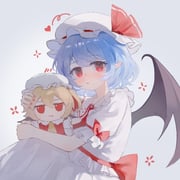 1girl absurdres bat_wings bow censored character_doll doll frilled_hat frilled_sleeves frills fumo_(doll) hat hat_ribbon heart highres holding holding_doll mob_cap mosaic_censoring parted_lips pointy_ears puffy_short_sleeves puffy_sleeves purple_hair red_bow red_eyes red_ribbon remilia_scarlet ribbon shirt short_hair short_sleeves skirt solo sweatdrop touhou waist_bow white_hat white_shirt white_skirt wings yuuneka rating:g score:4 post #10175053