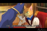 2boys akiyakamikawa animal_ears artist_name blue_bow blue_bowtie blush book bow bowtie cat_boy cat_ears chair chinese_text english_commentary fake_subtitles fang furry furry_male gloves highres holding holding_jewelry holding_necklace jewelry looking_at_another male_focus multiple_boys necklace neko_no_ongaeshi on_chair open_mouth popped_collar prince_lune red_vest shelf shirt smile sweatdrop talking the_baron_(mimi_wo_sumaseba) translation_request vest whiskers white_gloves white_shirt rating:g score:2 post #8439885