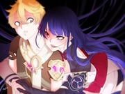 1boy 1girl aether_(genshin_impact) ahoge alternate_universe armor artist_name back_bow bent_over black_background black_panties blonde_hair blunt_bangs blurry bow bridal_gauntlets clothing_cutout collarbone constricted_pupils couple crop_top depth_of_field earrings english_commentary floating_hair from_side genshin_impact glowing hair_between_eyes hair_down hair_floating_upwards hetero highres hug hug_from_behind huge_ahoge japanese_clothes jewelry kimono leaning_forward long_hair looking_at_another looking_down looking_to_the_side looking_up mitsudomoe_(shape) no_mole open_clothes panties parted_lips purple_hair purple_kimono raiden_shogun red_eyes red_sash sash scared scarf shade shaded_face short_sleeves shoulder_armor shoulder_cutout single_earring surprised teeth thighhighs tomoe_(symbol) underwear upper_body wide-eyed yandere yellow_eyes yuushiba rating:g score:3 post #10173961