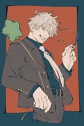 1boy arm_up balloon belt belt_buckle black_belt black_jacket black_pants black_shirt blue_eyes buckle buttoned_cuffs buttons commentary cropped_legs film_grain fingernails gojou_satoru grin highres holding holding_balloon holding_removed_eyewear jacket jujutsu_kaisen lapels layered_sleeves long_sleeves looking_at_viewer male_focus mim_(mimya0600) necktie notched_lapels open_clothes open_jacket pants shirt shirt_tucked_in short_hair smile solo star_(symbol) suit_jacket sunglasses teeth unworn_eyewear white_hair white_necktie rating:g score:0 post #10156984