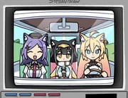 1boy 6+girls :< ace_attorney ahoge amber_(stella_sora) animal_ear_fluff animal_ears animated bandaged_arm bandages beret black_cape black_dress black_hair black_hat black_necktie black_serafuku black_shirt black_skirt blonde_hair blue_dress blue_eyes blue_hair blue_hairband blue_jacket blue_necktie braid breasts can cape cat_ears cat_girl chips_(food) chitose_(stella_sora) cleavage closed_mouth clothing_cutout collared_shirt colored_inner_hair commentary cosette_(stella_sora) detached_ahoge dragon_ball dress dress_shirt drink_can drinking driving eating english_commentary english_text female_tyrant_(stella_sora) food freesia_(stella_sora) game_over gradient_hair grey_hair hairband hat headpat heart indoors iris_(stella_sora) jacket juliet_sleeves kemonomimi_mode long_hair long_sleeves male_tyrant_(stella_sora) medium_hair meme minecraft mistique_(stella_sora) motor_vehicle multicolored_hair multiple_girls neck_ribbon necktie noya_(stella_sora) object_floating_above_hand objection oo_ee_a_e_a_(meme) orange_hair parody parody_request pinstripe_pattern pinstripe_shirt potato_chips puffy_sleeves purple_eyes purple_hair purple_ribbon red_eyes red_necktie red_shirt ribbon school_uniform serafuku shirt short_hair side_braid single_braid skirt sleeveless sleeveless_dress sleeveless_shirt soda_can sound split_mouth star-shaped_pupils star_(symbol) steering_wheel stella_sora stomach_cutout symbol-shaped_pupils television too_many_cans tsunderemaids twintails tyrant_(stella_sora) undertale utdr_(toby_fox) van video watching_television white_hair white_shirt witch_hat yamcha_pose_(meme) rating:g score:6 post #10158442