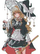1girl adapted_costume amatukimahoro arm_up black_cape black_dress black_hat black_sleeves black_straps blonde_hair bow braid braided_sidelock broom cape chromatic_aberration closed_mouth collar commentary_request cowboy_shot crossed_bangs dress frilled_dress frilled_hat frills gold_buttons gold_trim hair_bow hat hat_bow hat_ornament hat_ribbon highres holding holding_broom holding_lantern jewelry jitome kirisame_marisa lantern layered_sleeves light_frown long_hair long_sleeves neck_ribbon necklace red_cape ribbon short_over_long_sleeves short_sleeves single_sidelock solo star_(symbol) star_hat_ornament star_necklace thigh_strap touhou two-sided_cape two-sided_fabric wavy_hair white_bow white_collar white_ribbon white_sleeves witch witch_hat yellow_eyes yellow_ribbon rating:g score:2 post #10177183