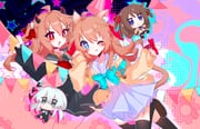 4girls absurdres ahoge animal_ears aqua_bow aqua_bowtie black_horns black_sailor_collar black_serafuku black_skirt black_thighhighs blue_eyes blue_sailor_collar blue_skirt bow bowtie brown_hair cardigan cat_ears cat_girl cat_tail chibi closed_mouth commentary_request evil_neuro-sama hair_ornament heart heart-shaped_pupils heart_hair_ornament highres horns long_hair long_sleeves looking_at_viewer momose_hiyori multiple_girls neuro-sama off-shoulder_cardigan one_eye_closed open_mouth pleated_skirt red_bow red_bowtie red_eyes sailor_collar school_uniform serafuku skirt sleeves_past_wrists study-sama symbol-shaped_pupils tail thighhighs tongue tongue_out two_side_up user_hmyv8473 vedal_ai virtual_youtuber yellow_cardigan rating:g score:0 post #10170075