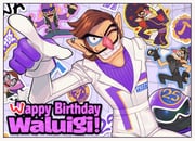1boy armor big_nose black_pants blue_eyeliner blue_pants blue_vest bodysuit brown_hair cape cleft_chin collared_cape domino_mask ear_piercing eye_mask eyeliner facial_hair goggles goggles_on_headwear grey_helmet grey_shirt happy_birthday hat helmet highres long_sleeves m516 makeup male_focus mario_(series) mario_kart mario_kart_tour mario_kart_world mask multiple_persona mustache official_alternate_costume pants piercing pink_nose pointy_nose purple-tinted_eyewear purple_cape purple_helmet purple_pants racing_suit shirt short_hair short_sleeves shoulder_armor sombrero spiked_belt sunglasses suspenders sweater_guard tinted_eyewear torn_vest undershirt vampire_costume vest waluigi waluigi_(biker) waluigi_(mariachi) waluigi_(pro_racer) waluigi_(road_ruffian) waluigi_(vampire) white_bodysuit rating:g score:5 post #9667846