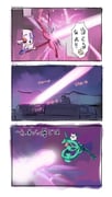 !? 3koma absurdres black_eyes border building closed_mouth comic commentary_request dragon eastern_dragon energy_beam floette floette_(eternal) flower highres holding holding_flower imminent_attack jideyakovsky light_of_ruin_(pokemon) night outdoors pokemon pokemon_(creature) pokemon_focus pokemon_legends:_z-a pokemon_move rayquaza sky translation_request urbain_(pokemon) white_border rating:g score:4 post #10158440