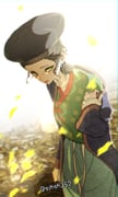 1girl absurdres black_hair commentary_request falling_leaves green_eyes green_shirt hair_bun hanbok hat highres joseon_dynasty korea korean_clothes korean_commentary leaf looking_to_the_side mole mole_under_eye original shirt sjhsh352 solo rating:g score:0 post #9093015