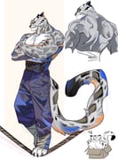 abs absurdres animal_ears back bandaged_leg bandages bare_back bare_shoulders box chest_fur chibi claws closed_mouth collarbone commentary_request crossed_arms fangs from_behind from_side furry furry_male grey_fur highres in_box in_container karmaho korean_commentary kung_fu_panda leopard_boy leopard_ears muscular muscular_male pants pectoral_cleavage pectorals rope sketch snow_leopard snow_leopard_boy snow_leopard_ears snow_leopard_tail solo spotted_fur tai_lung tail whiskers rating:g score:5 post #10108463
