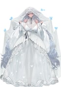 1girl absurdly_long_hair absurdres alternate_costume animal_ears artist_name azur_lane bare_shoulders blue_butterfly blue_eyes bow breasts bridal_veil bride bug butterfly choker cleavage closed_mouth commentary_request dark-skinned_female dark_skin dishwasher1910 double-parted_bangs dress empire_waist facing_viewer floppy_ears fox_ears fox_girl full_body garter_straps gown grey_hair halter_dress halterneck hands_up highres large_breasts layered_dress long_hair long_sleeves long_veil looking_at_viewer looking_to_the_side mandarin_collar no_tail parted_lips revision see-through_clothes see-through_dress see-through_veil shawl shinano_(azur_lane) sideboob simple_background smile solo standing tan translucent veil very_long_hair w_arms waist_bow wedding_dress white_background white_bow white_choker white_garter_straps white_shawl rating:s score:21 post #10172638