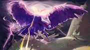 angry arms_up beak bird bird_girl chinese_commentary electricity feathered_wings flaming_eye floating from_side genshin_impact glowing glowing_eyes highres kanna_kapatcir lightning monster_girl multiple_others outdoors purple_bird red_eyes shade sky standing storm tree wings xinjinjumin1123523 rating:g score:1 post #10174997