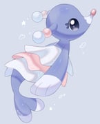 alternate_color animal_focus blue_background blue_eyes brionne commentary_request iwasi_29 no_humans pokemon pokemon_(creature) sea_lion shiny_pokemon snout star_(symbol) tail rating:g score:2 post #10164387