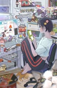 1girl absurdly_detailed_composition andross animal barefoot bemani black_hair black_nails black_pants bob-omb can cat celes_chere chair character_request chopsticks chrono_trigger commentary computer_keyboard computer_mouse controller copyright_request crop_top crt cup_ramen dance_dance_revolution death_egg_robot desk_lamp dog_(duck_hunt) donkey_kong donkey_kong_(series) dragon_quest dragon_quest_i duck_hunt edgar_roni_figaro enerjax english_commentary facing_to_the_side feet_on_chair figure final_fantasy final_fantasy_vi food food-themed_hair_ornament full_body game_cartridge game_console game_controller gamepad gato_(chrono_trigger) gau grey_cat hair_ornament hammer_kirby handheld_game_console hershel_layton highres holding holding_handheld_game_console indoors kirby kirby_(series) knees_up lamp light_gun loaded_interior locke_cole looking_at_viewer mario_(series) mask microsoft_windows monitor moogle mushroom_hair_ornament nail_polish nes nes_gamepad nes_zapper nintendo nintendo_ds nintendo_dsi office_chair on_chair orange_cat original pants parappa parappa_the_rapper parted_lips photobomb playing_games pocky poke_ball pokemon professor_layton profile purple_sky ragnarok_online relm_arrowny robo_(chrono_trigger) sabin_rene_figaro shadow_(ff6) shin_ramyun shirt short_hair sitting sky solo sonic_(series) sonic_the_hedgehog_(classic) sonic_the_hedgehog_2 star_(symbol) star_fox star_hair_ornament string_of_light_bulbs super_mushroom super_nintendo super_scope super_star_(mario) swivel_chair terra_branford the_legend_of_zelda timer_ball toenail_polish toenails toy_gun ultros white_shirt window window_blinds windows_11 yoga_pants yoshi rating:g score:13 post #9014014